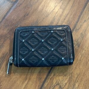 Harley-Davidson Black Studded Wallet
